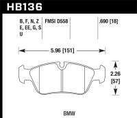 HAWK Blue 9012 Brake Pad Sets