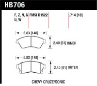 HAWK HP+ Brake Pad Sets