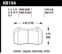 HAWK Ceramic Brake Pad Sets