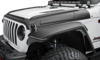 Bushwacker 14131 Black Trail Armor Hood Stone Guard for 18-23 Jeep Wrangler JL 2&4 Dr, 20-22 Glad...