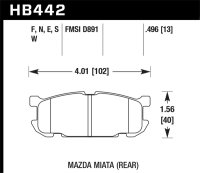 HAWK HPS Brake Pad Sets