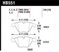 HAWK HPS 5.0 Brake Pad Sets