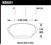 HAWK DTC-60 Brake Pad Sets