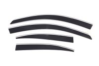 Auto Ventshade 794008 Low Profile Ventvisor Side Window Deflector with Chrome Trim, 4-Piece Set f...