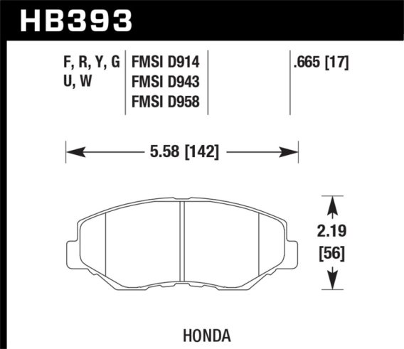 HAWK DTC-60 Brake Pad Sets