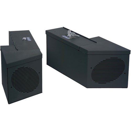 Security Speaker/Storage Lockbox w/ Roll Bar Cutout - 55-86 CJ / 87-91 Wrangler YJ 6-9 inch Locki...
