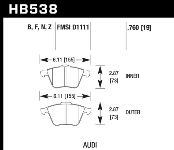 HAWK HPS 5.0 Brake Pad Sets