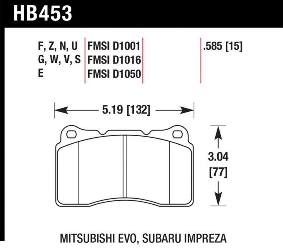 HAWK Blue 9012 Brake Pad Sets