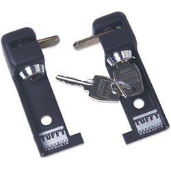 Door Hinge Locker - 55-86 CJ / 87-95 Wrangler YJ Black Set of 2 Tuffy Security Products