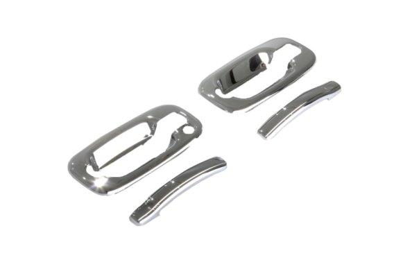 Auto Ventshade 685206 Chrome Door Handle Covers, 4-Door Set w/o Passenger Keyhole for 1999-2006 S...