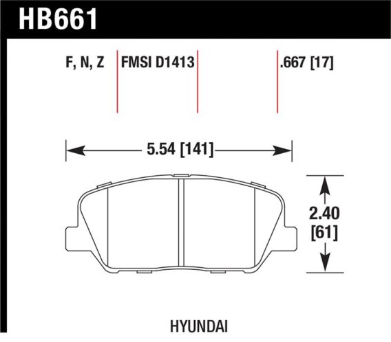 HAWK HPS Brake Pad Sets