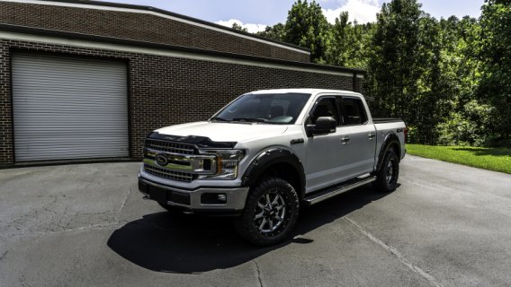Auto Ventshade 322096 Aeroskin Flush Mount Dark Smoke Hood Protector for 2015-2020 Ford F-150