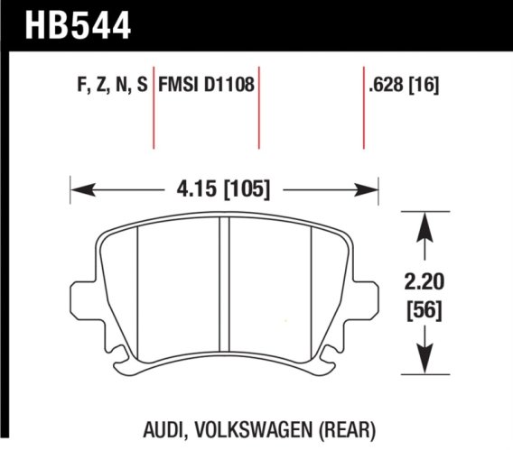 HAWK HP+ Brake Pad Sets