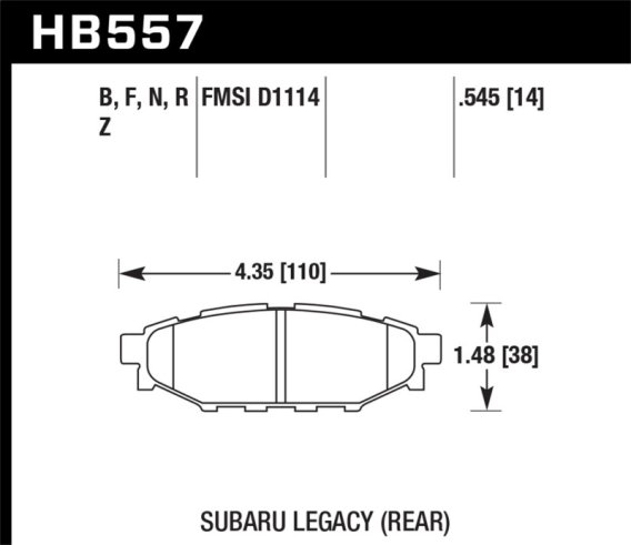 HAWK HPS Brake Pad Sets