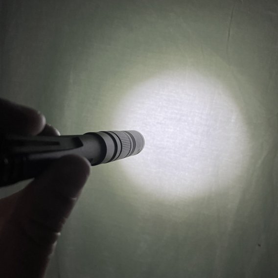 25-Pack 3-Mode Rechargeable LED 350-Lumen Mechanics Pencil Flashlight with 4x Zoom Projector Lens...