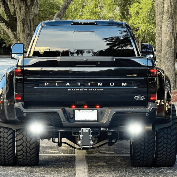 17-Present Ford F250-F450 Chrome Series Bolt On Hitch Bar Reverse Light Kit