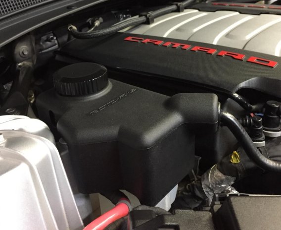 Coolant Reservoir Cap Cover Aluminum Satin Black 