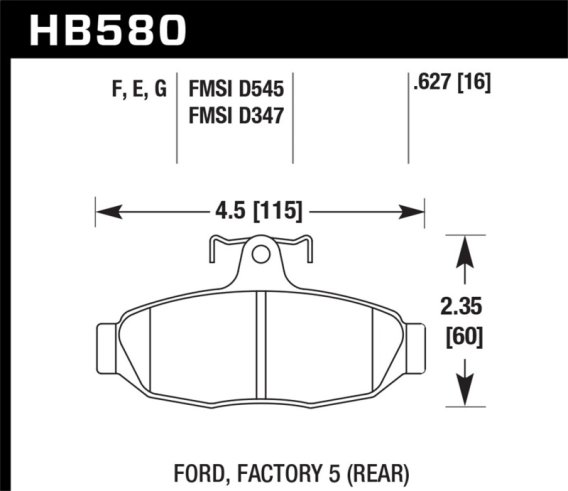 HAWK Blue 9012 Brake Pad Sets