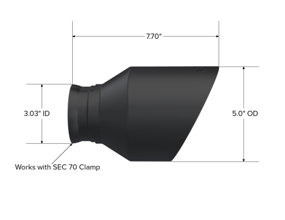 MBRP Univ Exhaust Tips BLK