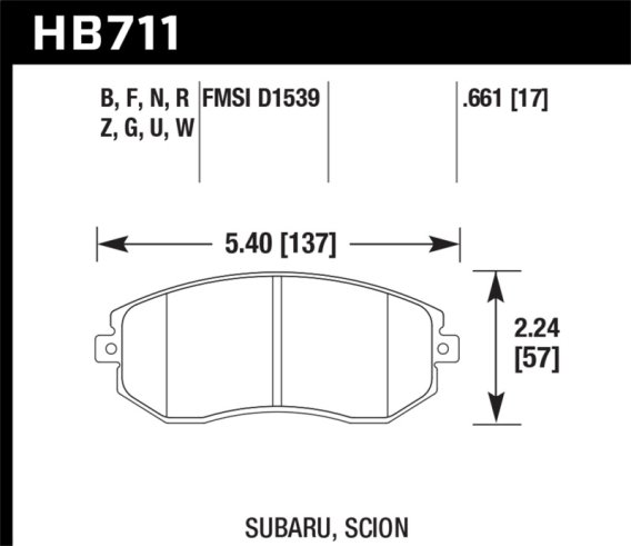 HAWK DTC-30 Brake Pad Sets