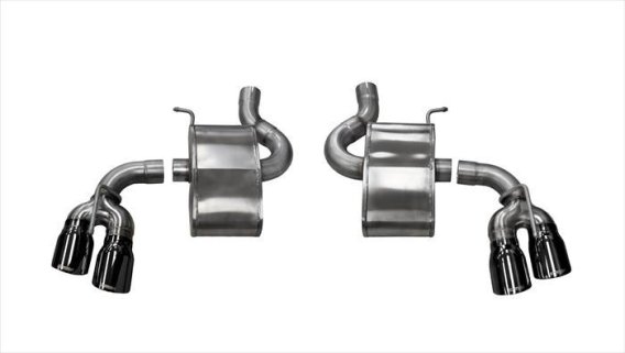 2.75 Inch Axle-Back Xtreme Dual Exhaust 4.0 Inch Black Tips 16-19 Camaro SS/17-18 Camaro ZL1 6.2L...