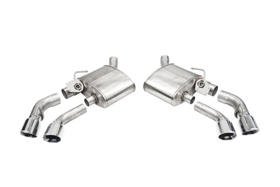 2.75 Inch Axle-Back Exhaust with Dual Mode NPP; Dual Rear Exit with Twin 4.0 Inch Pro Series Tips...