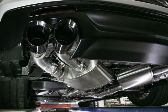 2.75 Inch Axle-Back Exhaust with Dual Mode NPP; Dual Rear Exit with Twin 4.0 Inch Pro Series Tips...