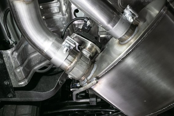 2.75 Inch Axle-Back Exhaust with Dual Mode NPP; Dual Rear Exit with Twin 4.0 Inch Pro Series Tips...