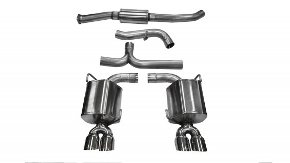3.0 Inch Cat-Back Sport Dual Rear Exhaust 3.5 Inch Polished Tips 11-14 Subaru Impreza STI/WRX Sed...