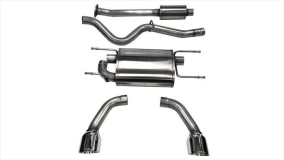 2.5 Inch Cat-Back Sport Dual Rear Exhaust 4.5 Inch Polished Tips 12-Pres Subaru BRZ/Toyota 86 12-...