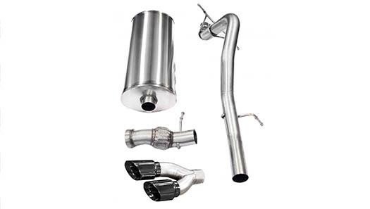 3.0 Inch Cat-Back Single Side Exit with Twin 4.0 Inch Black PVD Pro-Series Tips Corsa Performance