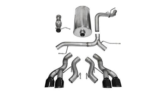 3.0 Inch Cat-Back Sport Dual Rear Exit Exhaust 4.5 Inch Black Tips 12-14 Cadillac Escalade DUB 6....