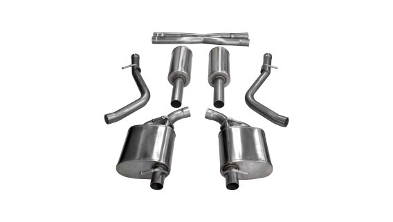 2.5 Inch Cat-Back Xtreme Dual Rear Exit Exhaust 15-17 Chrysler 300 R/T/15-16 Dodge Charger R/T (N...