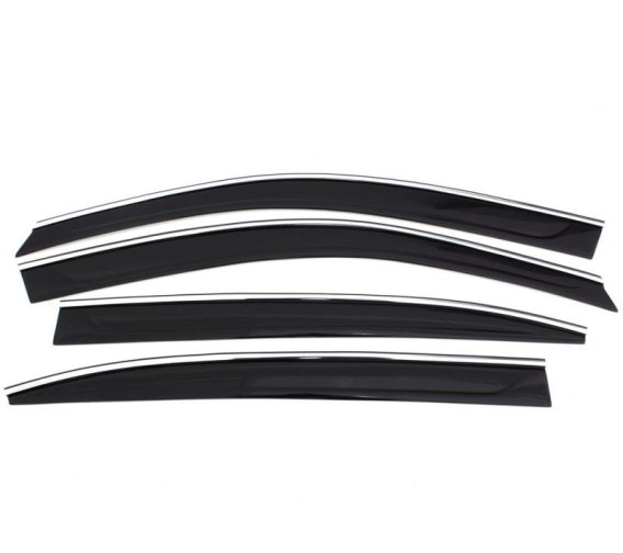 Auto Ventshade 794060 Ventvisor Low Profile Side Window Deflector with Chrome Trim, 4-pc set for ...