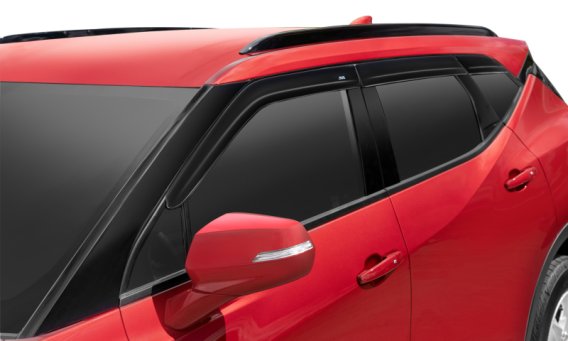 Auto Ventshade 896081 Low Profile Dark Smoke Ventvisor Side Window Deflector, 6-Piece Set for 19-...