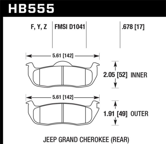 HAWK HPS Brake Pad Sets