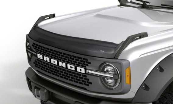 Auto Ventshade 436183 Aeroskin II Textured Black Flush Mount Hood Protector for 2021-2022 Ford Br...