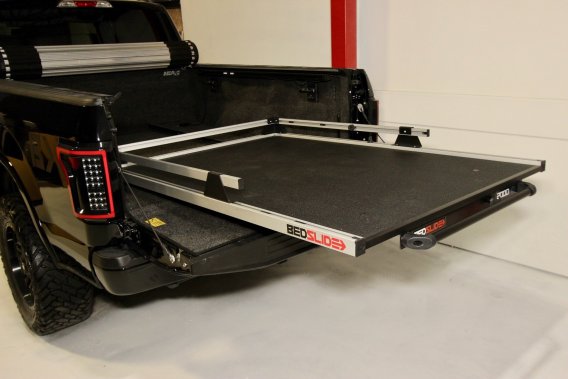 BedSLIDE 8 FT Long Bed Chevy/Dodge/Ford/Nissan/Toyota 75 Percent Ext 2000lbs Heavy Duty 95X48 Inc...