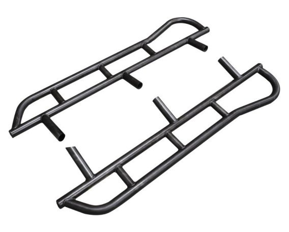 Toyota Pickup Rock Sliders 80.0 Inch Black Powdercoat without Fill Plates 89-95 Pickup Xtra Cab A...