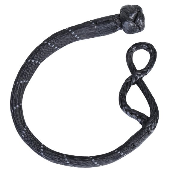 Abrasion Resistant Rope Shackle 12mm 45000 Lbs Breaking Strength 10 Inch Diameter Loop Reflective...