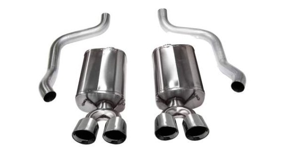 Corvette 2.5 Inch Axle-Back Dual Rear Exit with Twin 4.5 Inch Polished Pro-Series Tips Sport Soun...