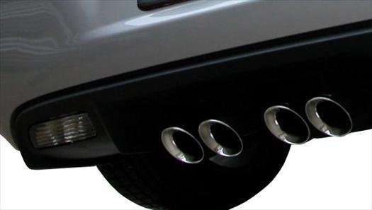 Corvette 2.5 Inch Axle-Back Dual Rear Exit with Twin 4.5 Inch Black PVD Pro-Series Tips Sport Sou...