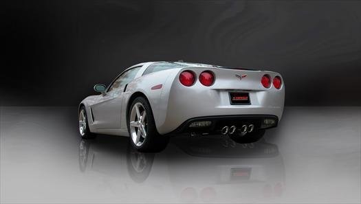 Corvette 2.5 Inch Axle-Back Dual Rear Exit with Twin 4.5 Inch Polished Pro-Series Tips Sport Soun...