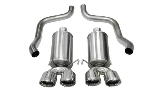 Corvette 2.5 Inch Axle-Back Dual Rear Exit with Twin 4.5 Inch Polished Pro-Series Tips Xtreme Sou...