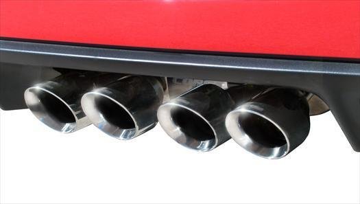 Corvette 2.5 Inch Axle-Back Dual Rear Exit with Twin 4.5 Inch Black PVD Pro-Series Tips Xtreme So...