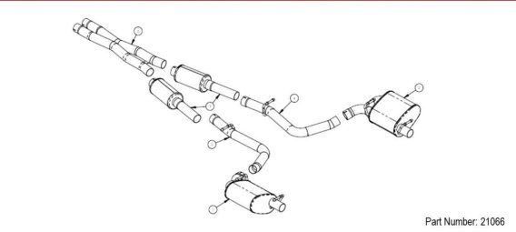 2.5 Inch Cat-Back Dual Rear Exit 15-24 Dodge Challenger Corsa Performance