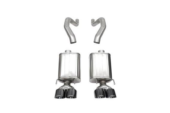 3.0 Inch Axle-Back Dual Rear Exit with Twin 4.5 Inch Black PVD Pro Series Tips 06-13 Chevrolet Co...