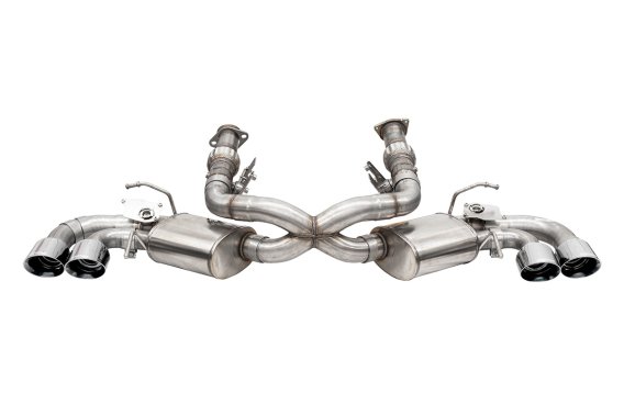 3.0 Inch Cat-Back 4 Valve Dual Rear Exit NPP Exhaust System with 4.5 Inch Polished Pro-Series Tip...