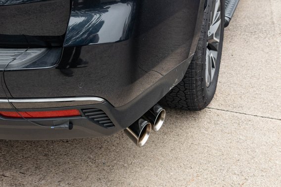 3.0 Inch Single Side Exit Cat-Back Exhaust System with Twin 4.0 Inch Tips 21-25 Chevrolet Suburba...