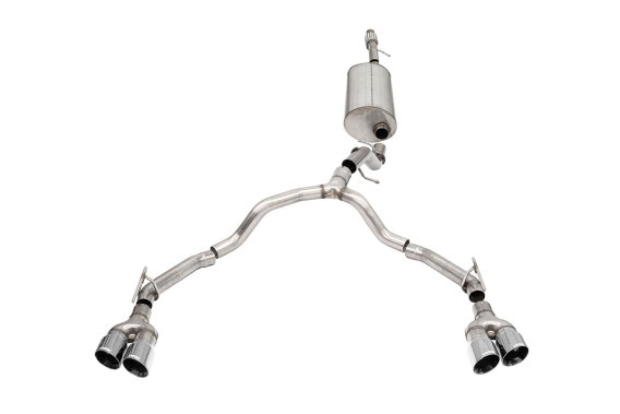 3.0 Inch to 2.75 Inch Dual Rear Exit Cat-Back Exhaust System with Twin 4.0 Inch Tips 21-25 Chevro...